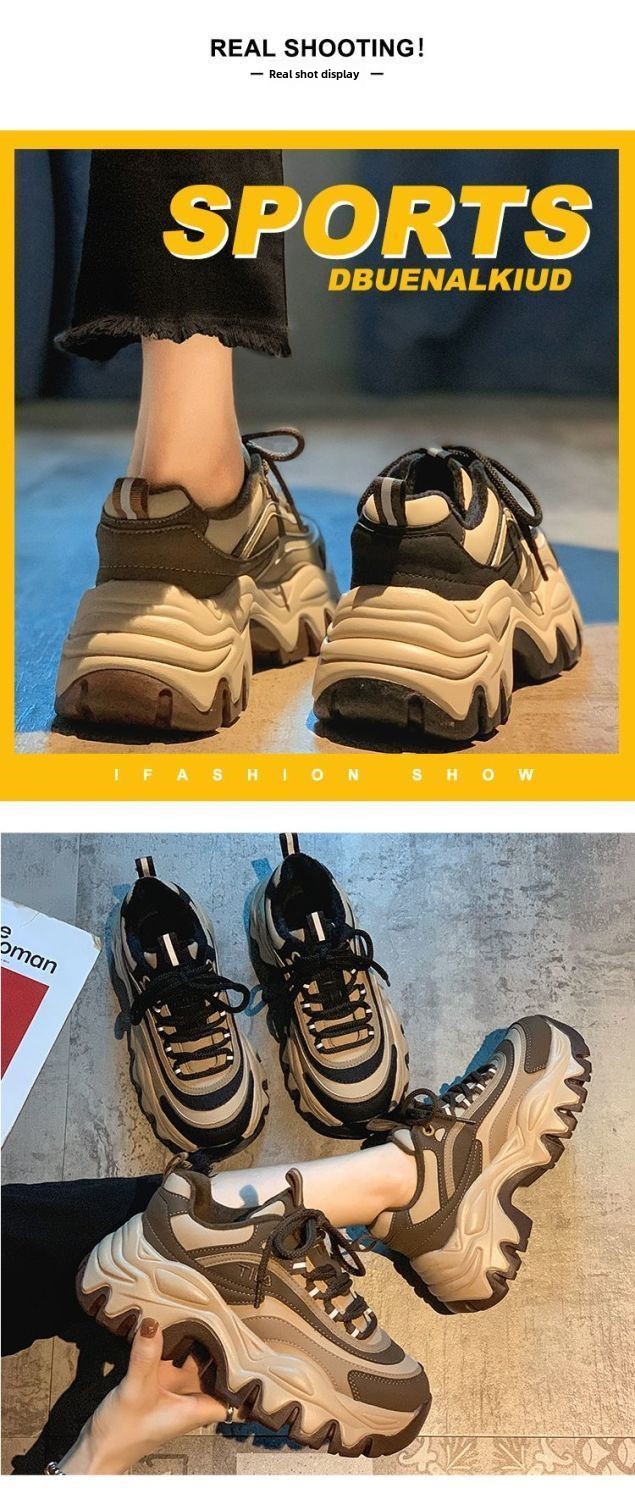 Tēta apavi sievietēm, mazas pēdas, jaunas, slinkas platformas kurpes, mafina apavi, ikdienas sporta apavi_voghion.com