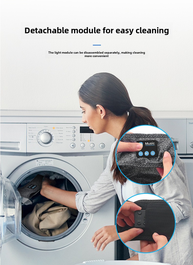 Écouteurs sans fil Bluetooth yashoo - Bandeau de sport, 6 à 8 heures d'autonomie, chargement USB, lavable, batterie 300 mAh_voghion.com