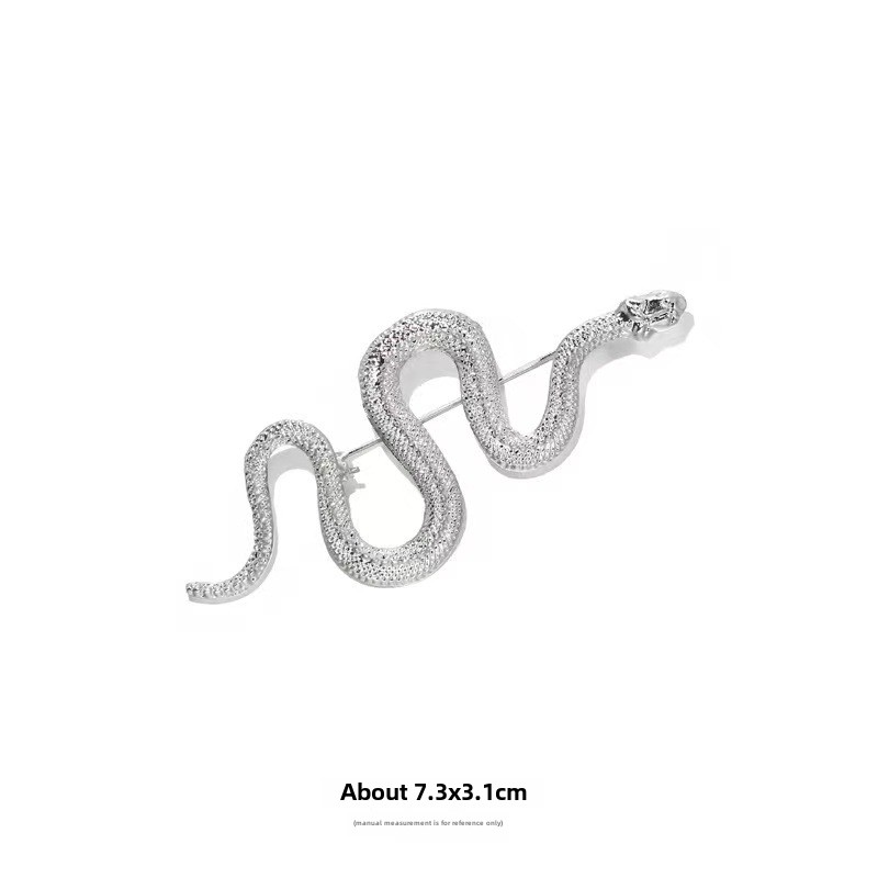 Spilla a forma di serpente da uomo e da donna, di alta qualità, retrò, di alta qualità, di nicchia, con spilla, accessori_voghion.com