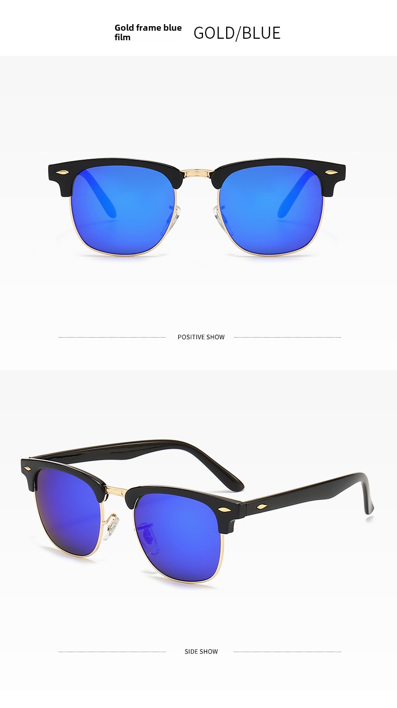 Occhiali da sole in vetro di nuova concezione, tendenza moda, occhiali da sole per il tempo libero e le vacanze (con custodia per occhiali) 3016_voghion.com