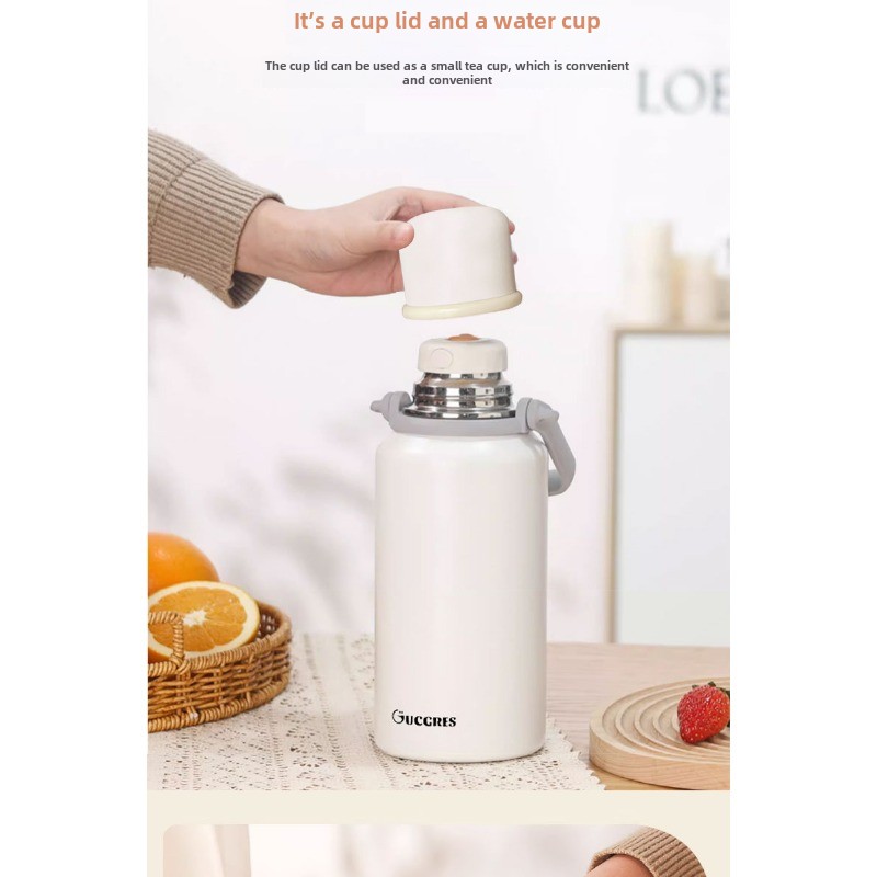 Tazza termica invernale in acciaio inossidabile di grande capacità, pentola isolante termica portatile di alto valore per studenti donne, bollitore sportivo semplice_voghion.com