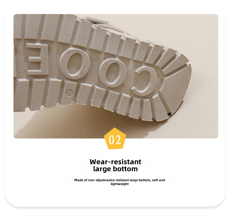 Stivali da neve alti in velluto invernale per studentesse, scarpe calde casual con plateau, scarpe di cotone_voghion.com