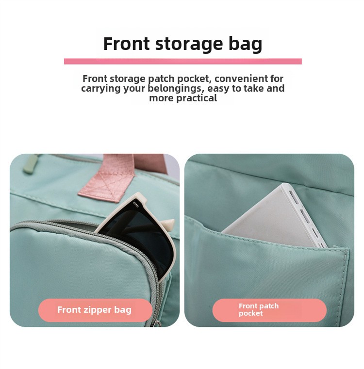 Travel bag Premium sense women's large-capacity sports bag Fitness bag Luggage bag Water-proof shoulder bag_voghion.com
