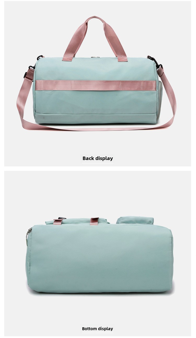 Travel bag Premium sense women's large-capacity sports bag Fitness bag Luggage bag Water-proof shoulder bag_voghion.com
