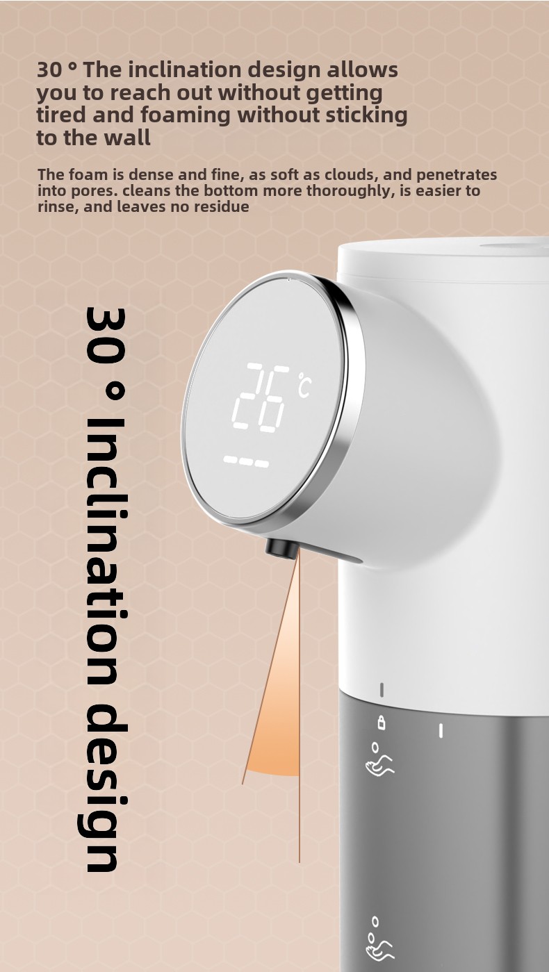 Description Picture 6 of itemUSB Automatic Liquid Soap Dispenser Touchless Sensor Foam Machine with Temperature Display for Bathroom Equipment