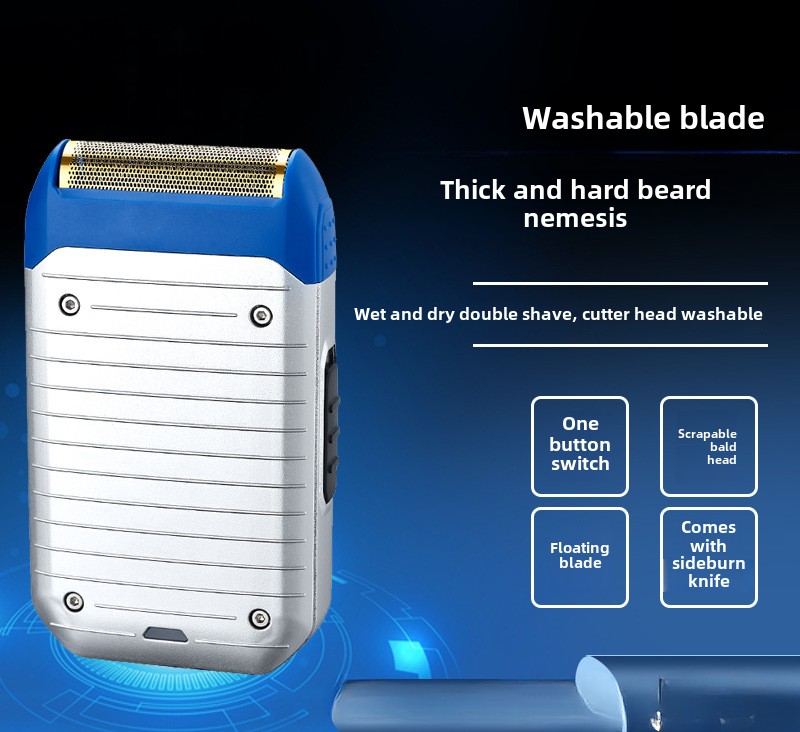 Nuovo rasoio elettrico alternativo, rasoio ricaricabile, basette a scomparsa, taglio di capelli due in uno._voghion.com