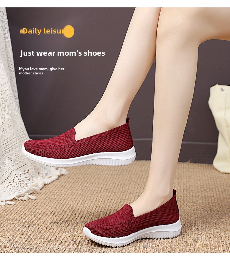 Staré pekingské látkové boty, dámské lehké, prodyšné a protiskluzové boty středního věku s plochou podrážkou, ležérní sportovní boty, dámské boty_voghion.com