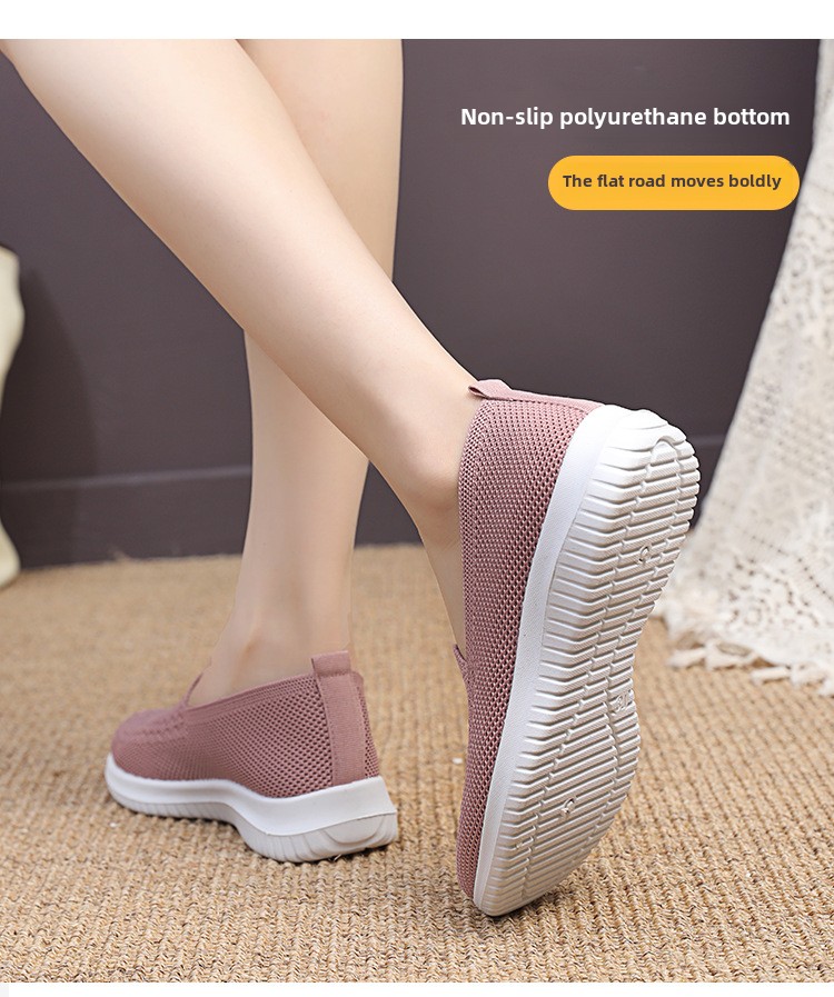 Staré pekingské látkové boty, dámské lehké, prodyšné a protiskluzové boty středního věku s plochou podrážkou, ležérní sportovní boty, dámské boty_voghion.com