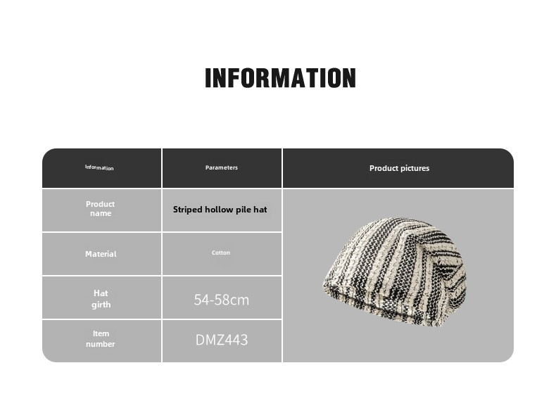 Cappello Spice Girl Baotou lavorato a maglia all'uncinetto, caldo e casual, dolce, autunno e inverno_voghion.com