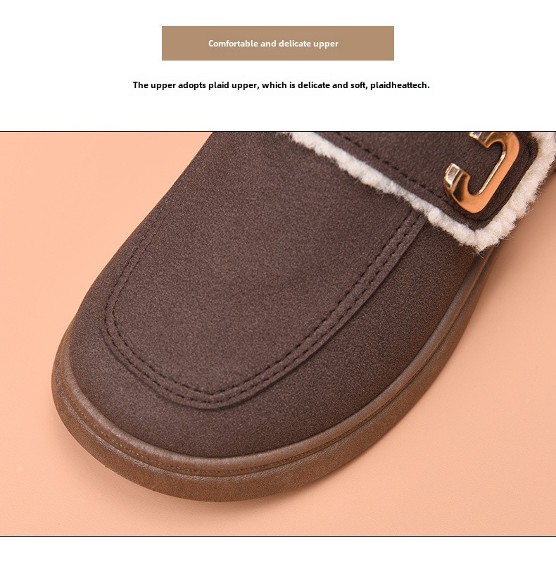 Doudou shoes women's winter models fleece thickened women's casual cotton shoes fashionable and comfortable warm mother shoes_voghion.com