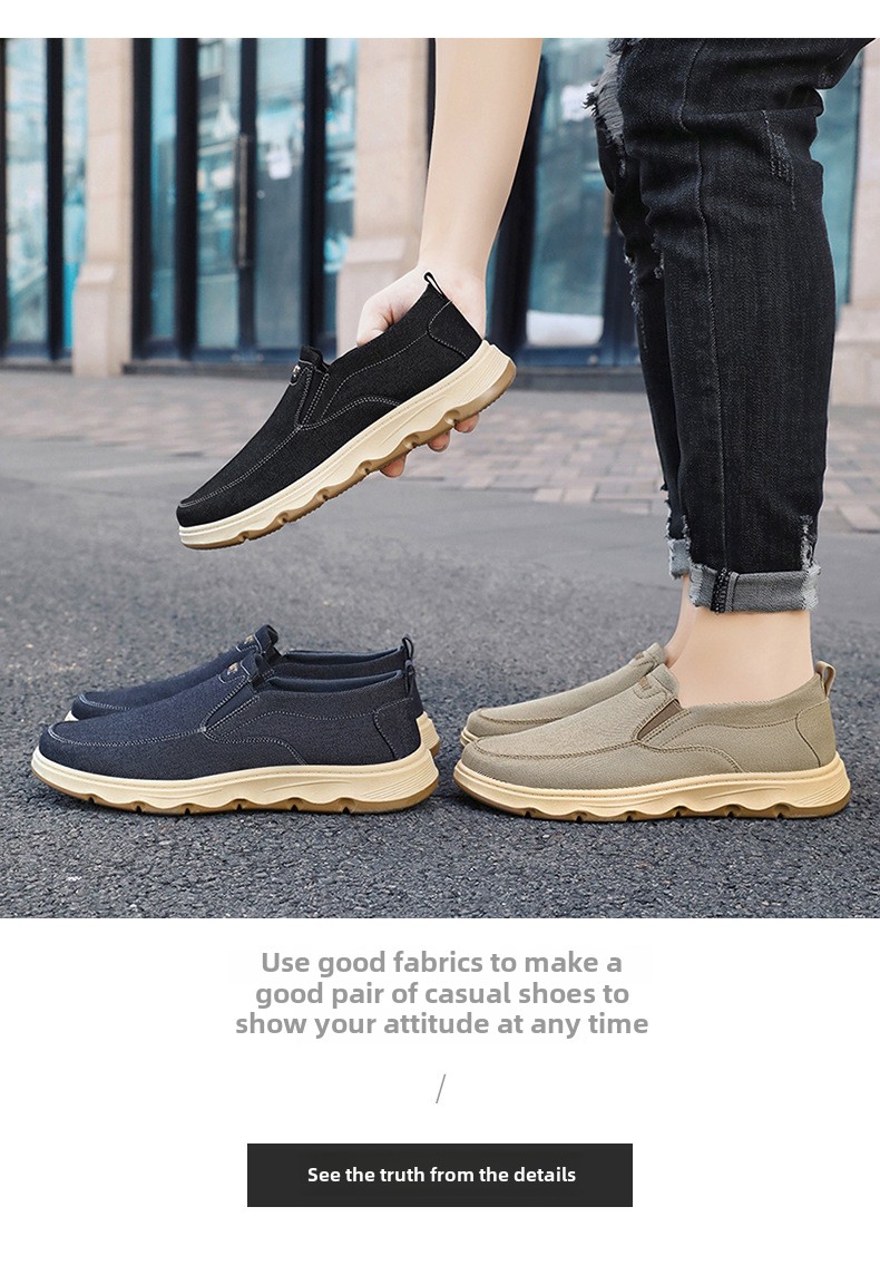 Shoes Men's New Single Shoes British Style Doudou Shoes Dad Shoes One Pedal Casual Sports Shoes_voghion.com