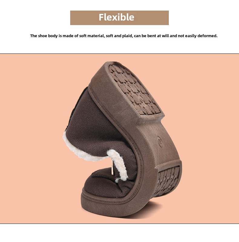 Doudou shoes women's winter models fleece thickened women's casual cotton shoes fashionable and comfortable warm mother shoes_voghion.com