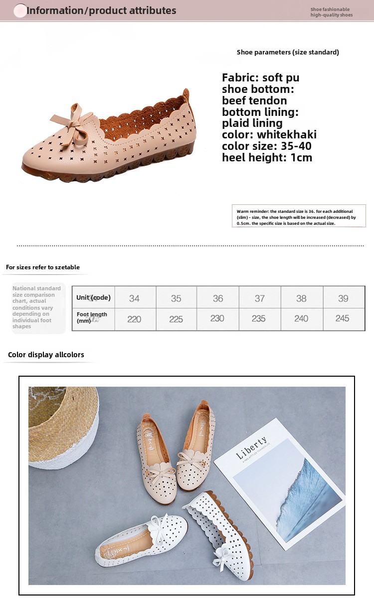 Mary Jane shoes women's flat shoes women's shoes and summer models shallow mouth one pedal lazy shoes breathable hollow women's single shoes_voghion.com