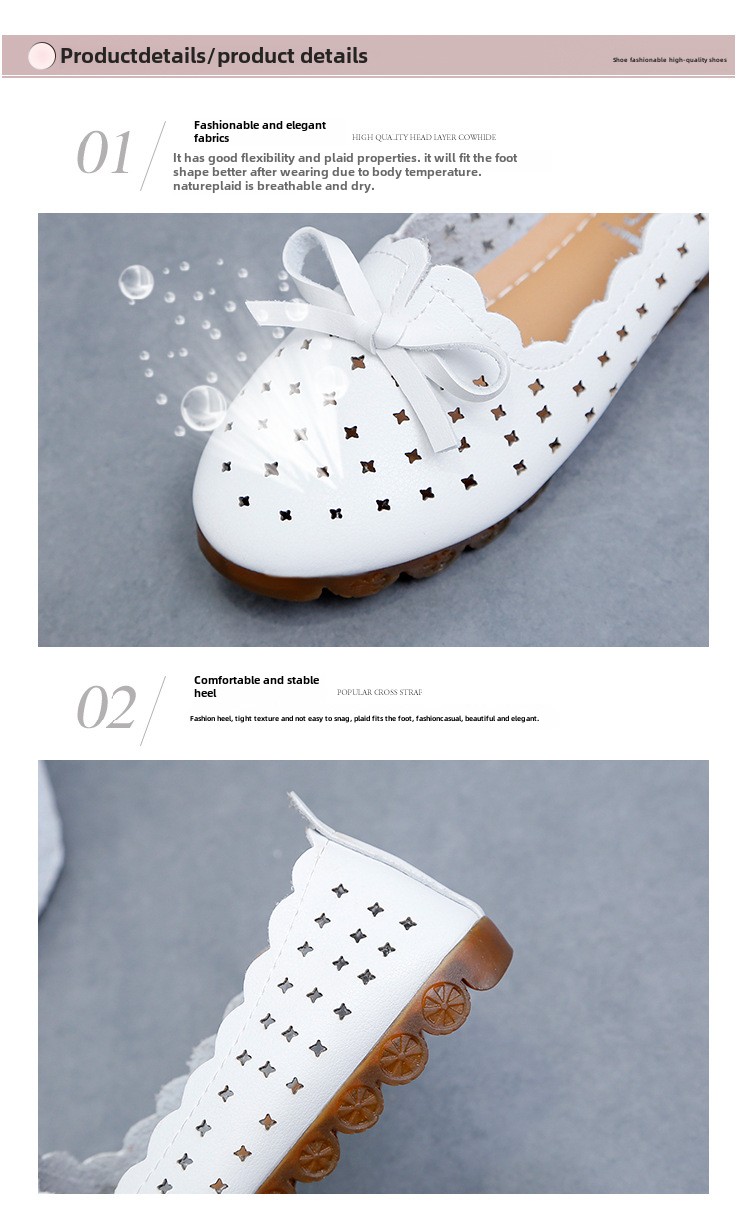 Mary Jane shoes women's flat shoes women's shoes and summer models shallow mouth one pedal lazy shoes breathable hollow women's single shoes_voghion.com