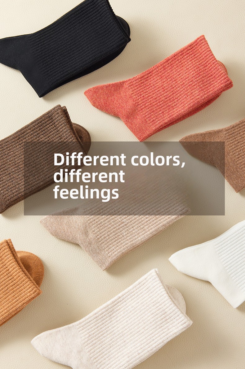 Calzini calzini da donna a tubo medio autunno e inverno calzini di cotone calzini in puro cotone calzini da donna casual deodoranti antibatterici anti-sudore_voghion.com