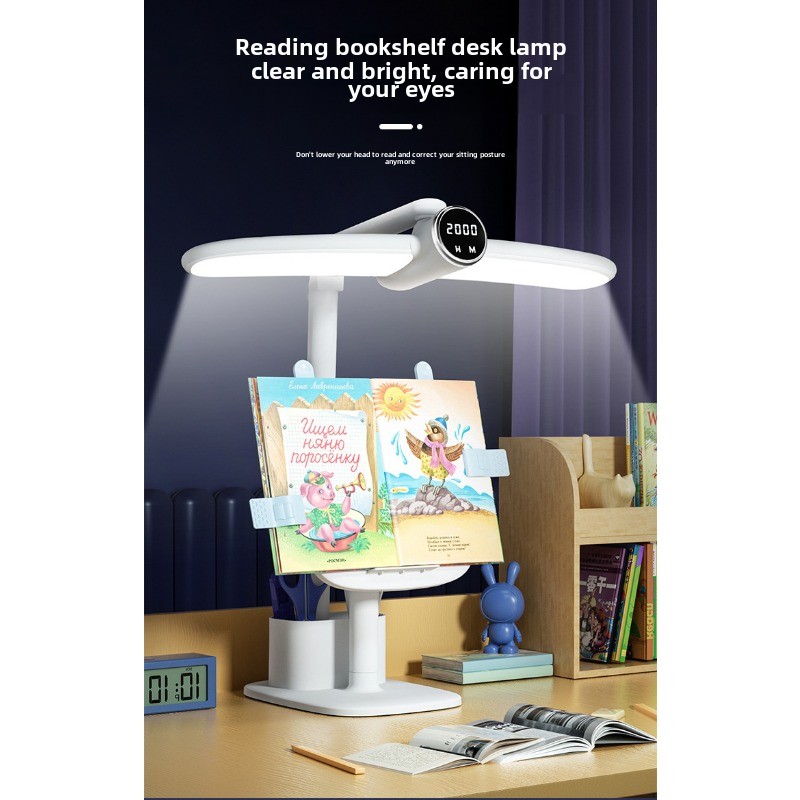 Student dormitory study special desk lamp charging plug-in dual-purpose eye protection lamp household children's desktop soft light reading lamp_voghion.com