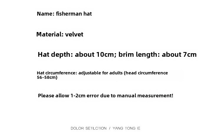 Fischerhut für Erwachsene im Herbst und Winter, Kinder, verdickte, warme, gestrickte Wollmütze, modischer Beckenhut_voghion.com
