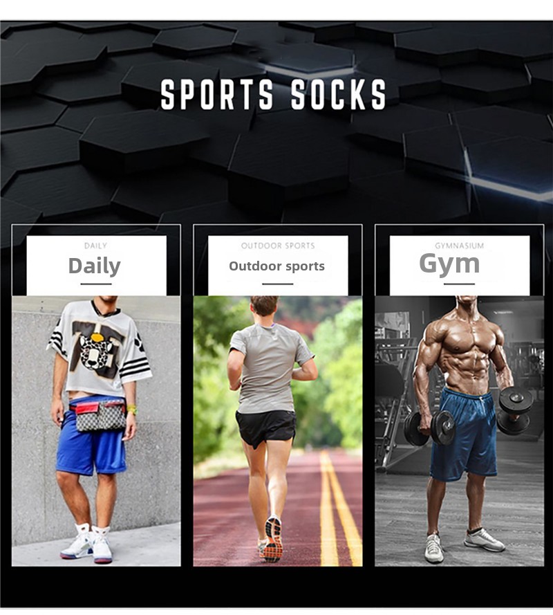 Professional sports socks men's short medium tube autumn and winter towel bottom thickened shock absorption and non-slip running basketball socks_voghion.com